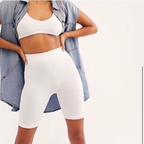 Free People | High-Rise Baby Biker Shorts - Picture 4 of 4